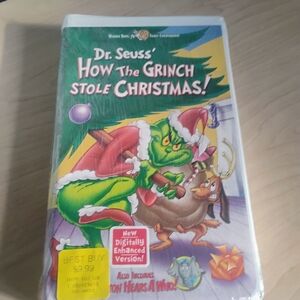 Warner Bros. Dr. Seuss' How The Grinch‎ Stole Christmas VHS - Green and Red